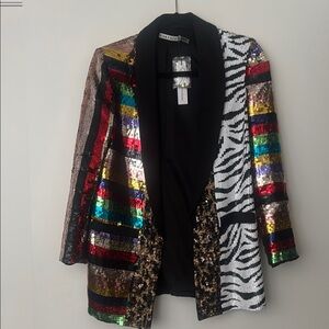 Multicolor Sequin Blazer